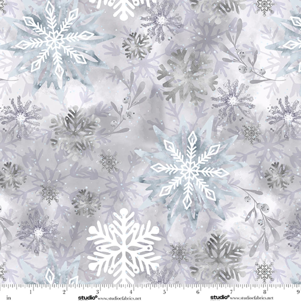 Ice Stellar 108" Silver Cotton Wideback Fabric Per Yard