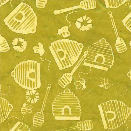 Anthology What's The Buzz beekeeper chartreuse batik