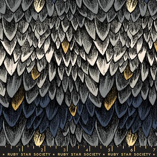 Fireglow Metallic Smoke 43"/44" Cotton Fabric Per Yard