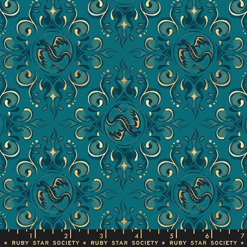 Fireglow Metallic Galaxy 43"/44" Cotton Fabric Per Yard