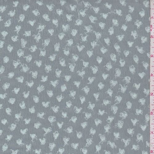 Light Green Boucle Dot Chiffon Fabric