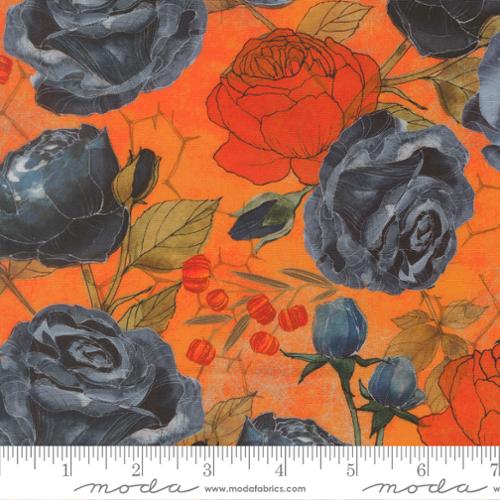 Coven Rose Pumpkin Cotton 44"/45" Fabric Per Yard