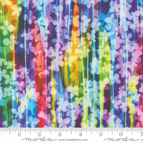 Gradients Gallery Rainbow Veils Of Color Florals Cotton 44"/45" Fabric Per Yard