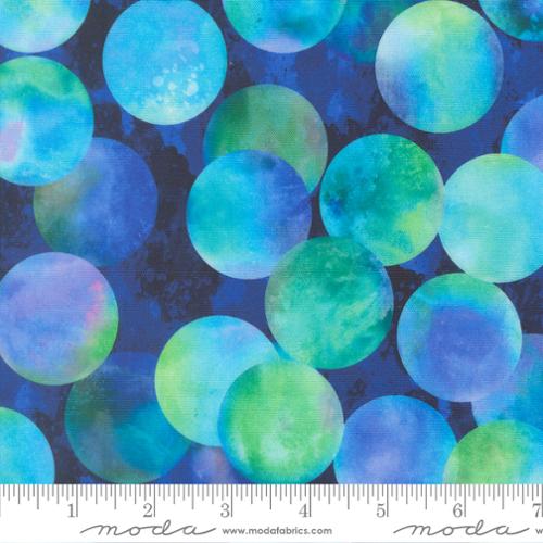 Gradients Gallery Midnight Sky Dots Watercolor Cotton 44"/45" Fabric Per Yard