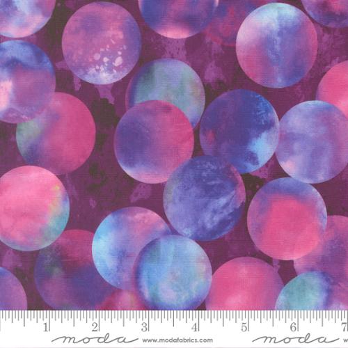 Gradients Gallery Purple Haze Dots Watercolor Cotton 44"/45" Fabric Per Yard