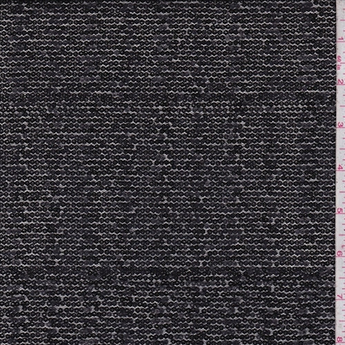 Black Mini Sequin Mesh Fabric
