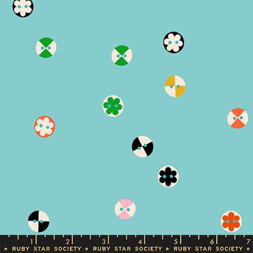 1 800 Notion Buttons Cloudless Cotton 43"/44" Fabric Per Yard