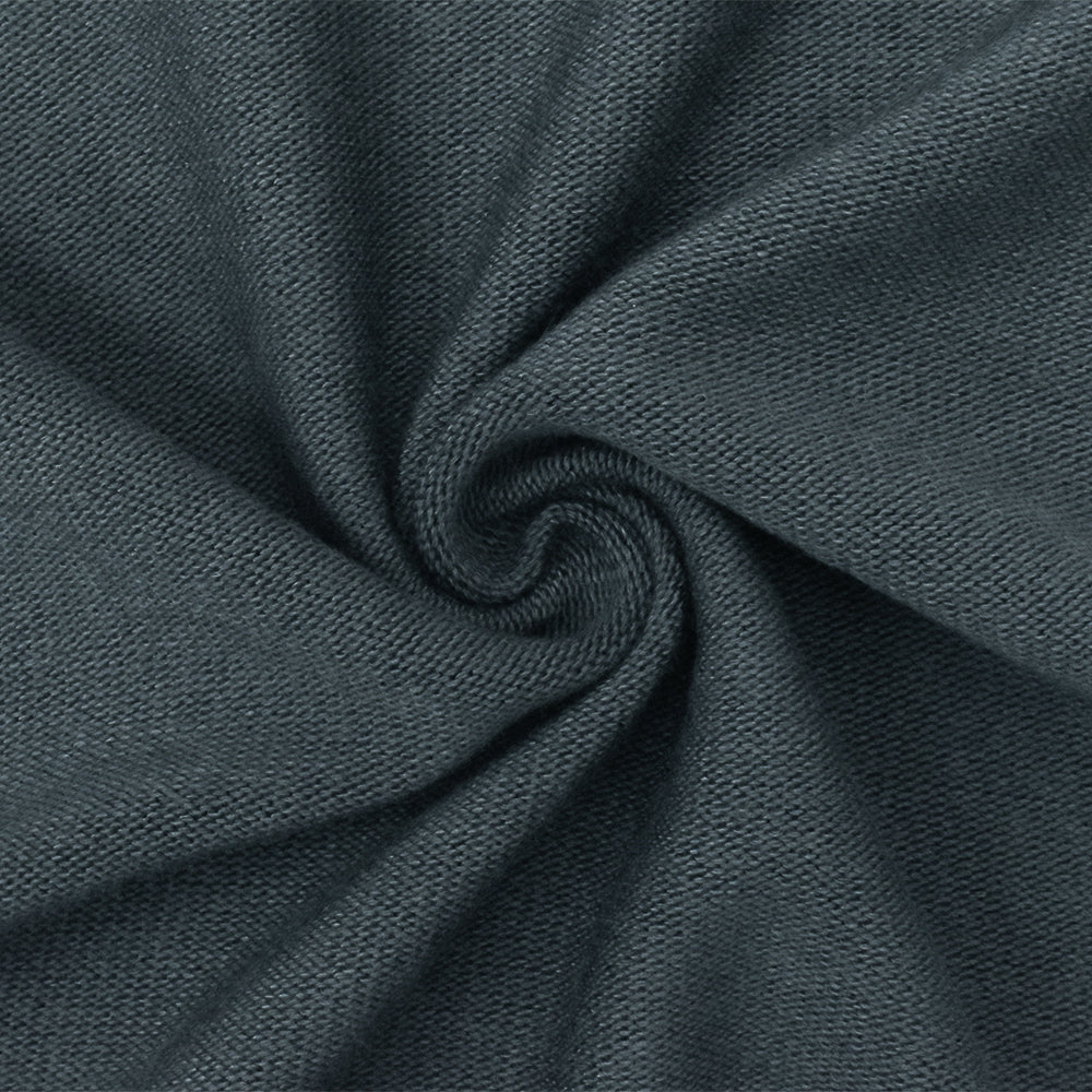 Cool Gray Solid Stretch Poly Blend Brushed Face Jersey Knit Fabric