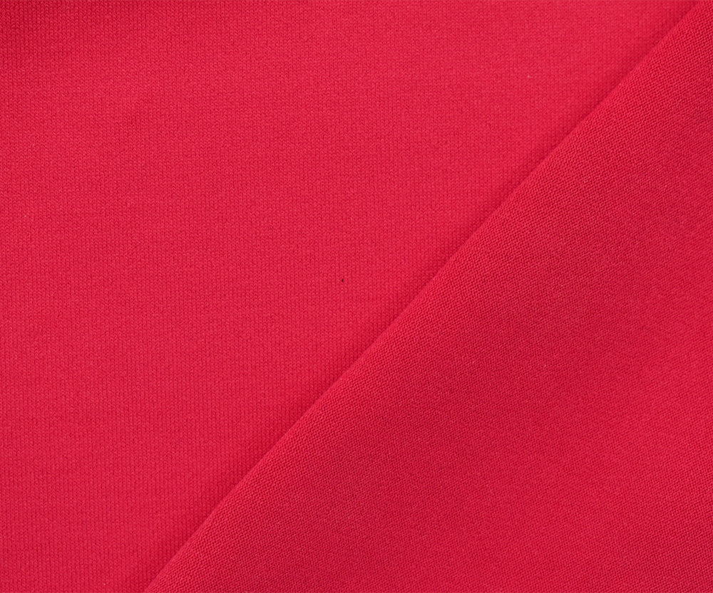 Red Nylon Stretch Spandex Solid Tricot Activewear Knit Fabric