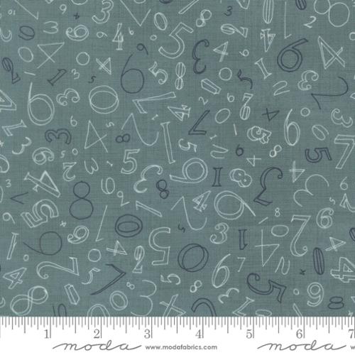 Data Numerals Turing Cotton 44"/45" Fabric Per Yard