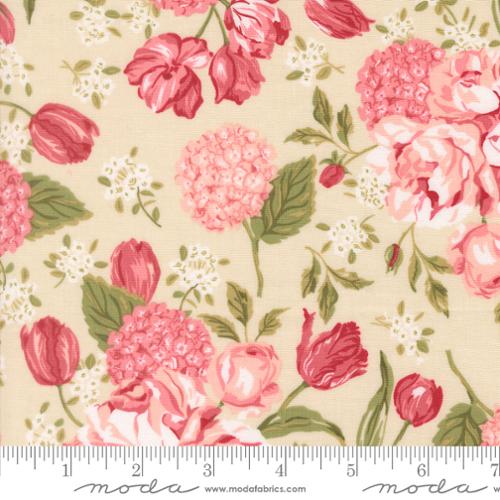 Je Taime Love Garden Florals Lace Cotton 44"/45" Fabric Per Yard