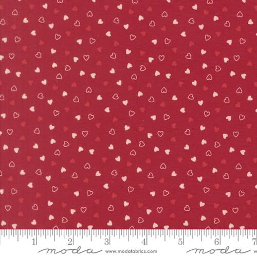 Je Taime Sweetness Scarlet Cotton 44"/45" Fabric Per Yard