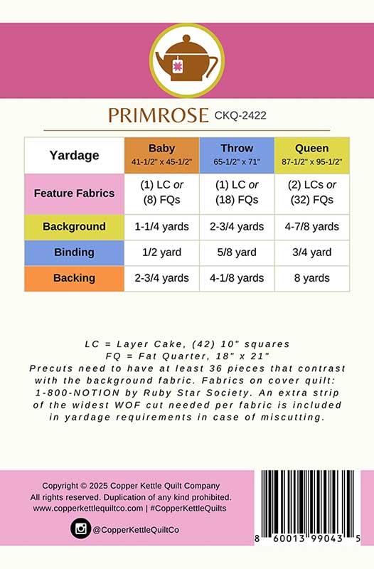 Primrose Quilt Kit