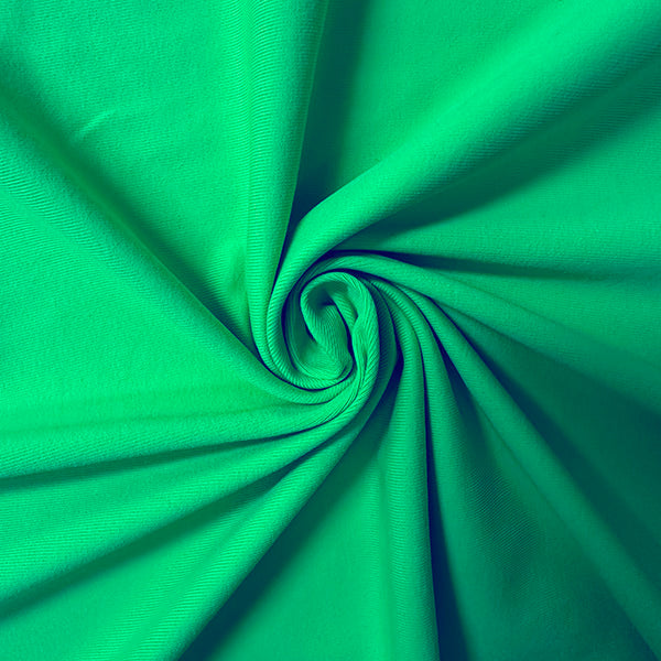 Emerald Green Solid ITY Jersey Knit Fabric