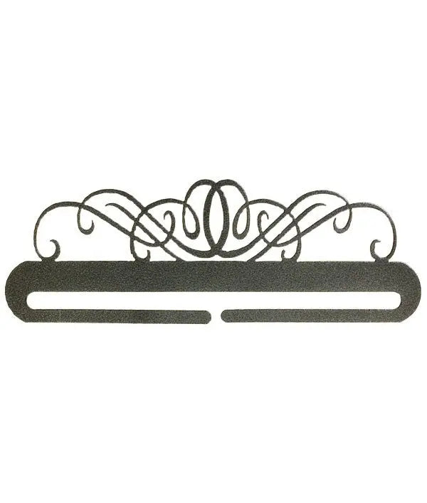 9in Windy Scroll Split Bottom Charcoal - Linda's Electric Quilters