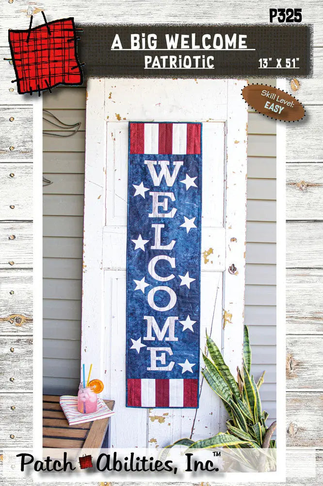 A BIG Welcome Patriotic - Linda's Electric Quilters