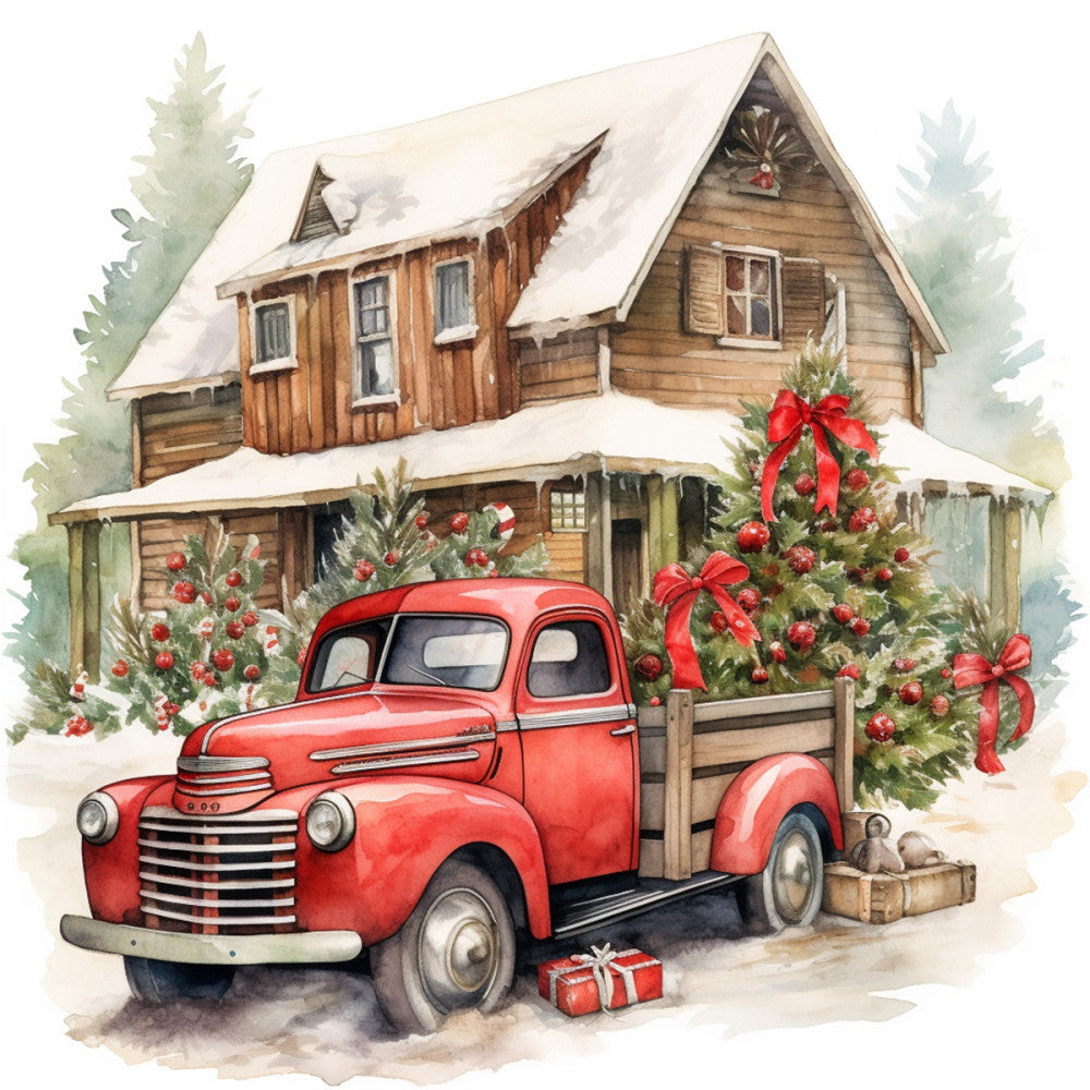 A Country Christmas Fabric Panel 30 QuiltingFabricPanels
