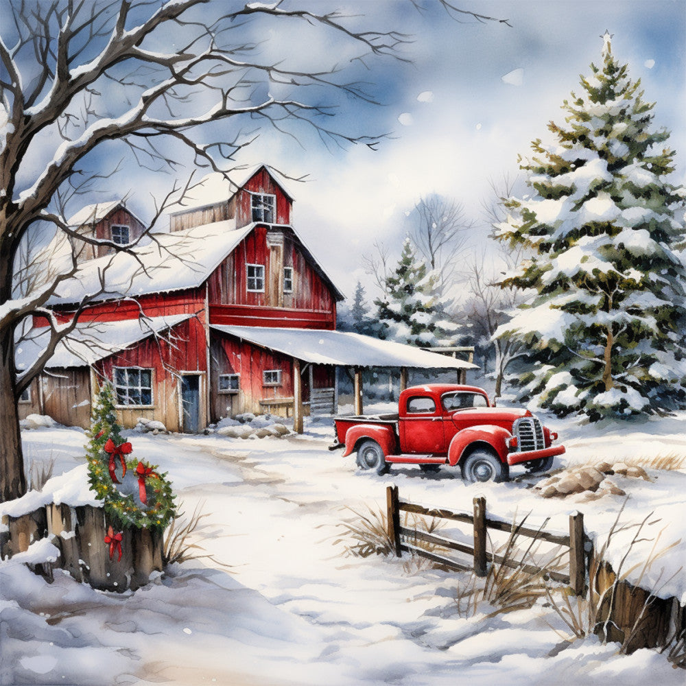 A Country Christmas Fabric Panel 36 QuiltingFabricPanels