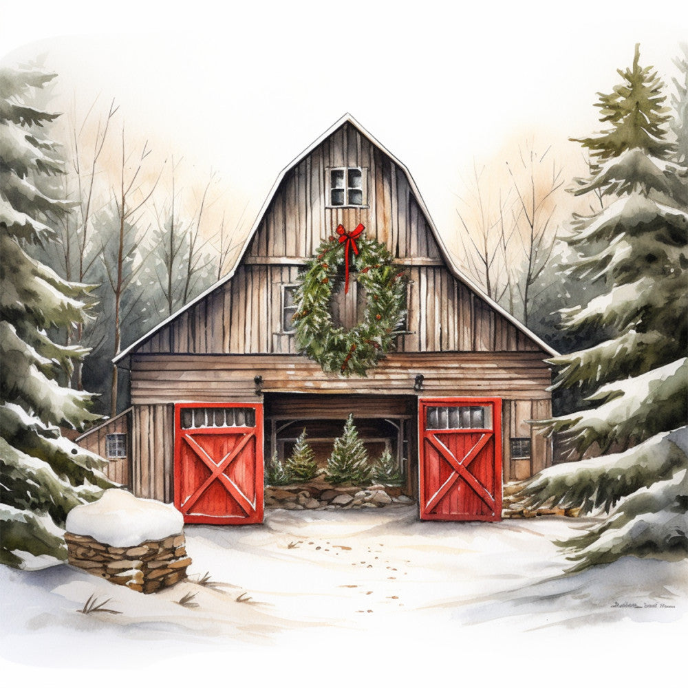 A Country Christmas Fabric Panel 43 QuiltingFabricPanels