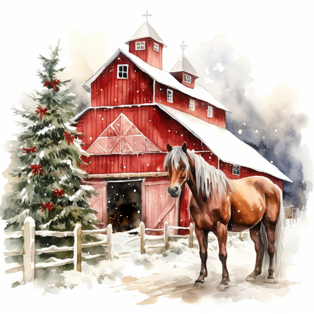 A Country Christmas Fabric Panel 6 QuiltingFabricPanels