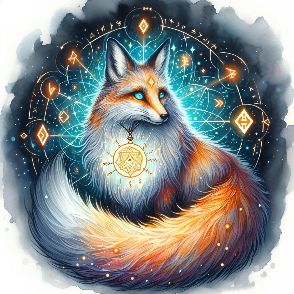 A Mystical Fox Fabric Panel 3 QuiltingFabricPanels