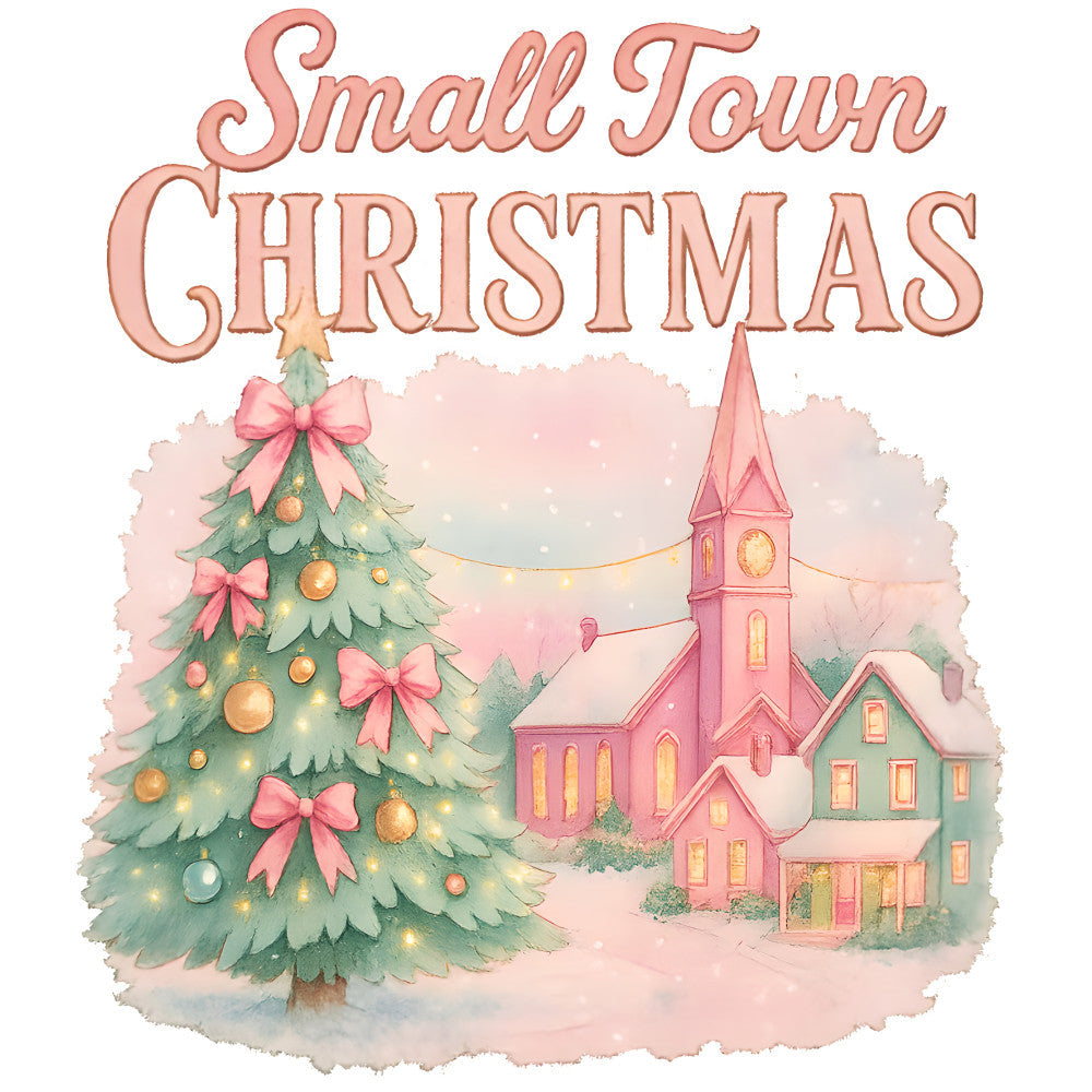 A Pink Christmas Fabric Panel 16 QuiltingFabricPanels