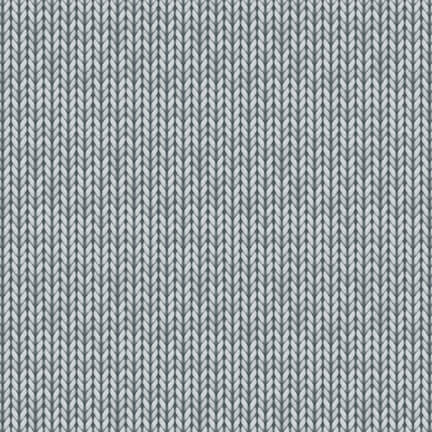 A Purr-fect Holiday Season - Knit - Gray 44" / 45" Fabric Per Yard
