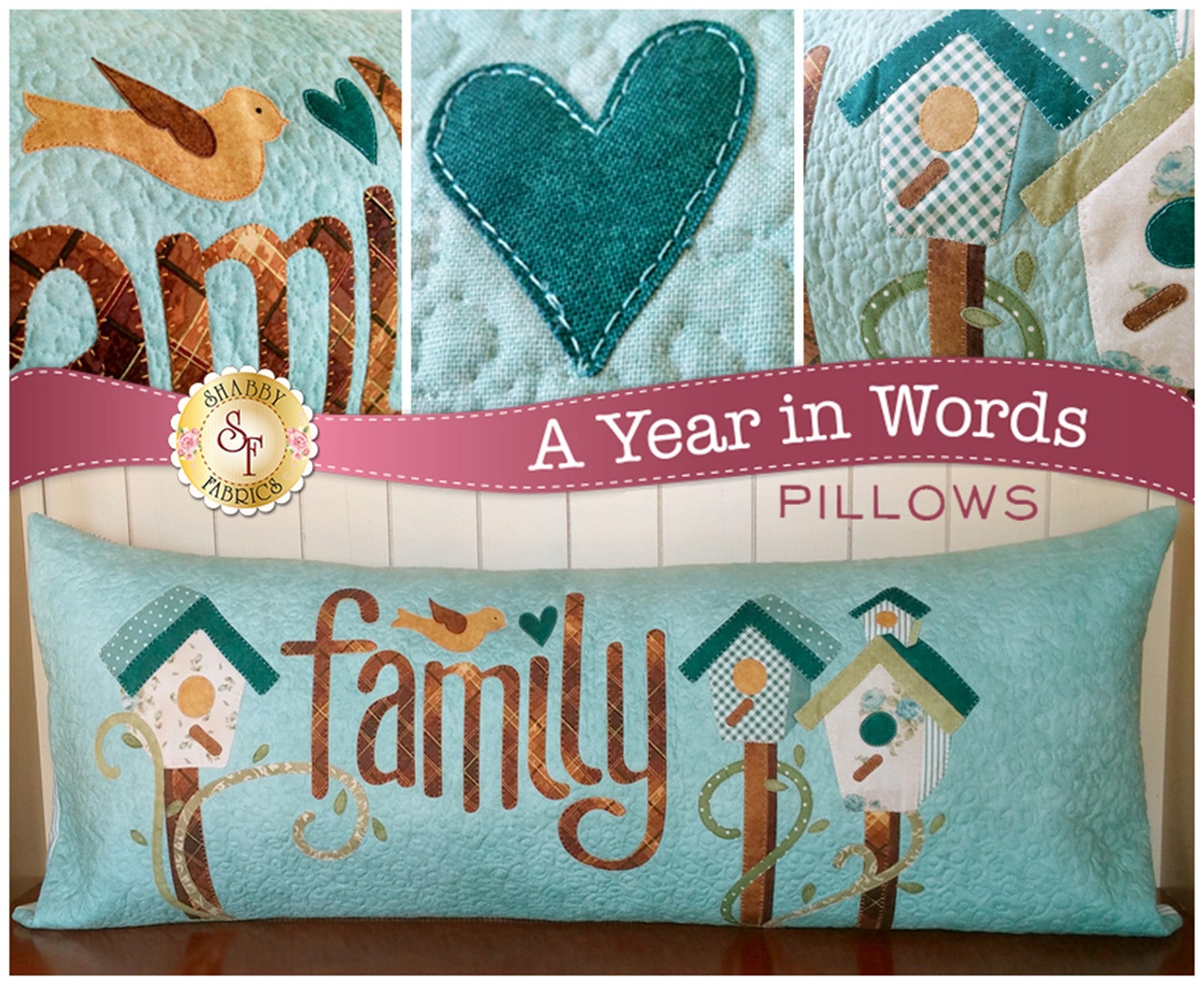 A Year In Words - Family Pillow - March