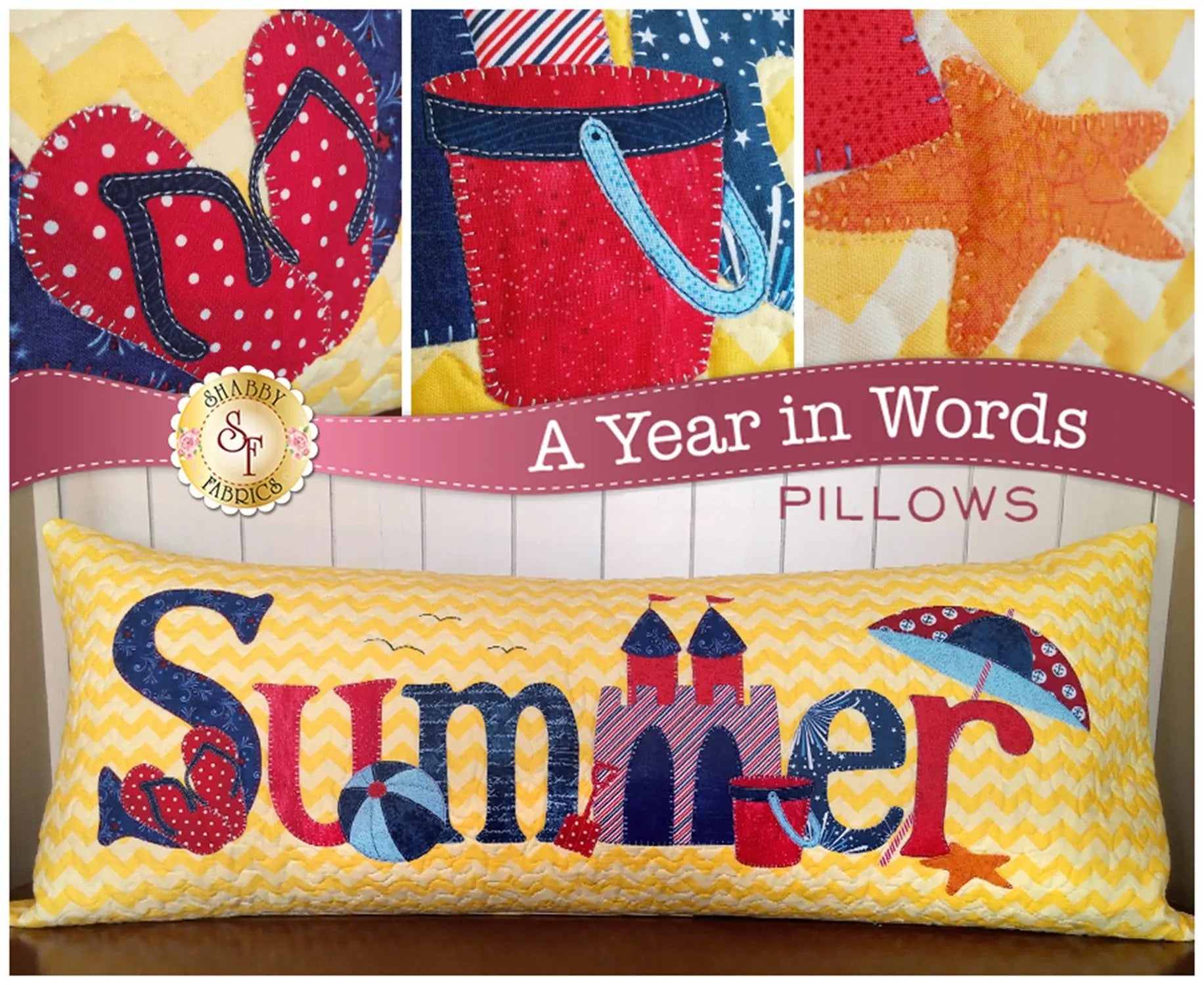 A Year In Words Pillow Summer July Checker Distributor