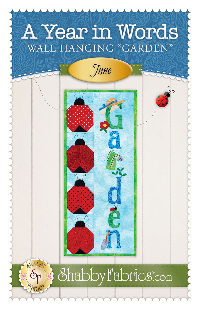 A Year in Words Wall Hanging Garden June