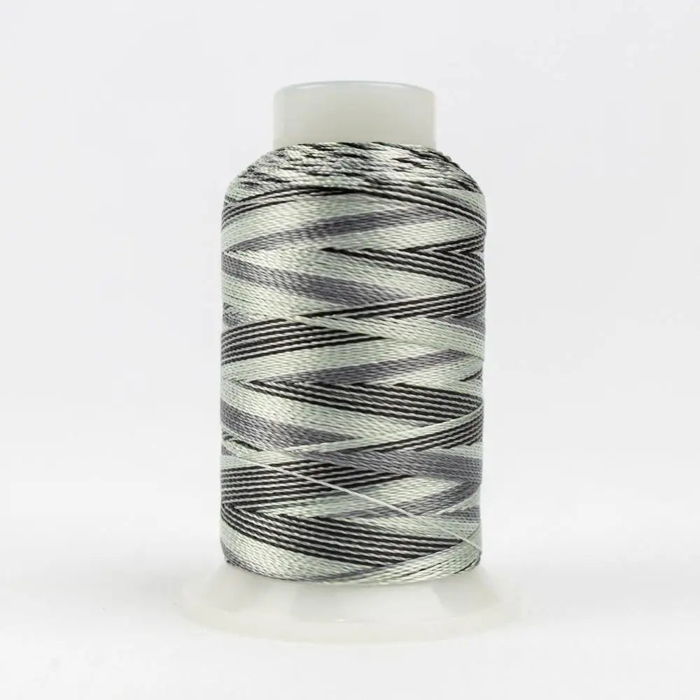 ACM28 - Accent™ 12wt Rayon Black Greys Thread WonderFil USA