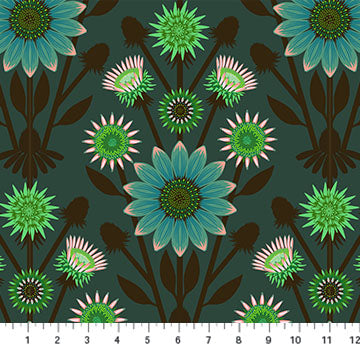 Anna Maria Lifespan quilting fabric in Patina for Northcott