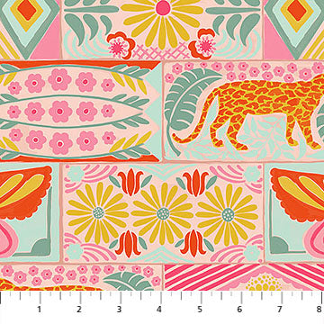 Rhapsody Bricklayer Sunny Cotton 44"/45" Fabric Per Yard