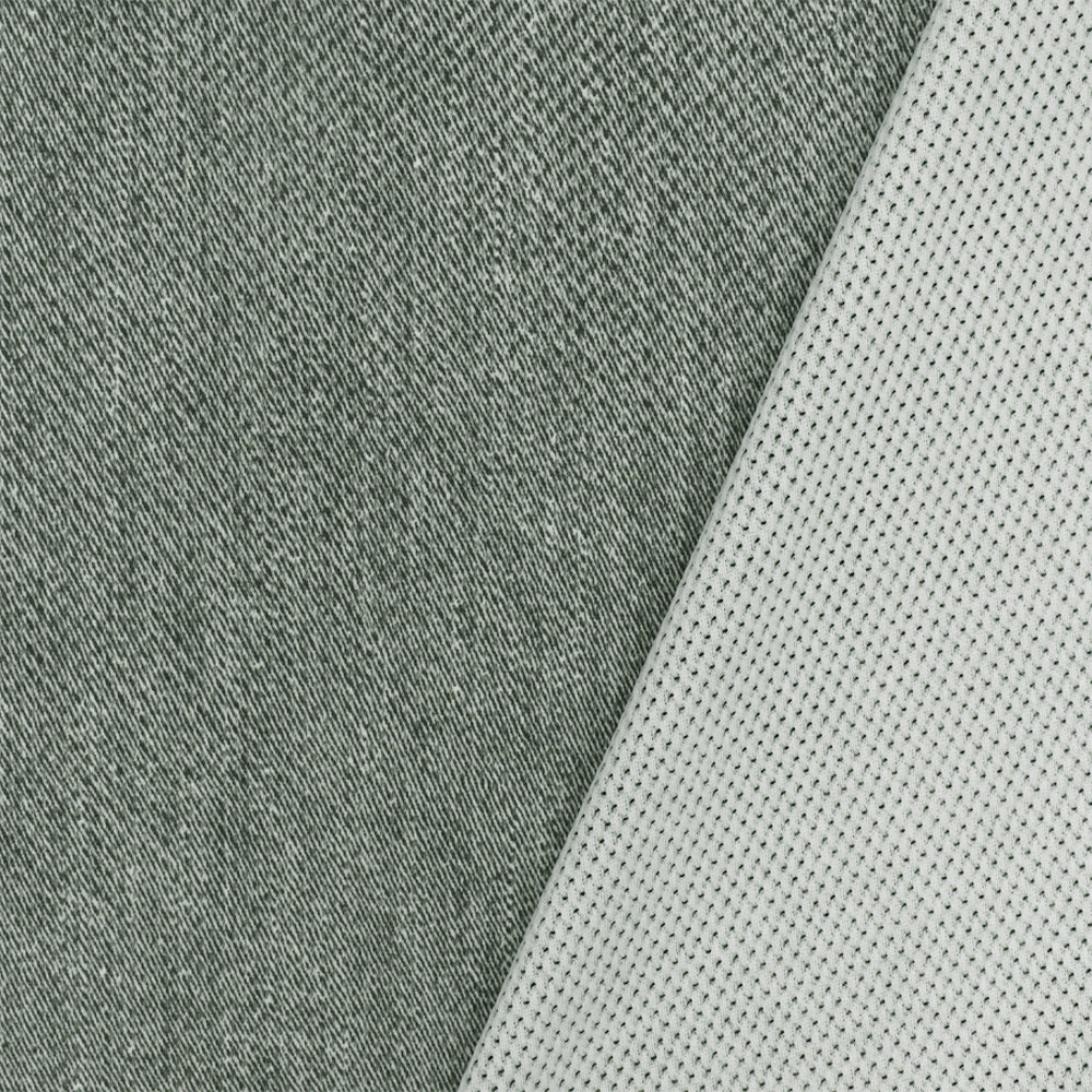 Mountain Gray-White Texture Printed Stretch Athletic Mesh Knit Fabric