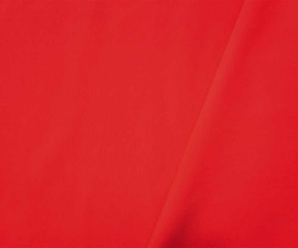 Red Famous Maker Nylon Spandex Solid Tricot Knit Yoga Fabric