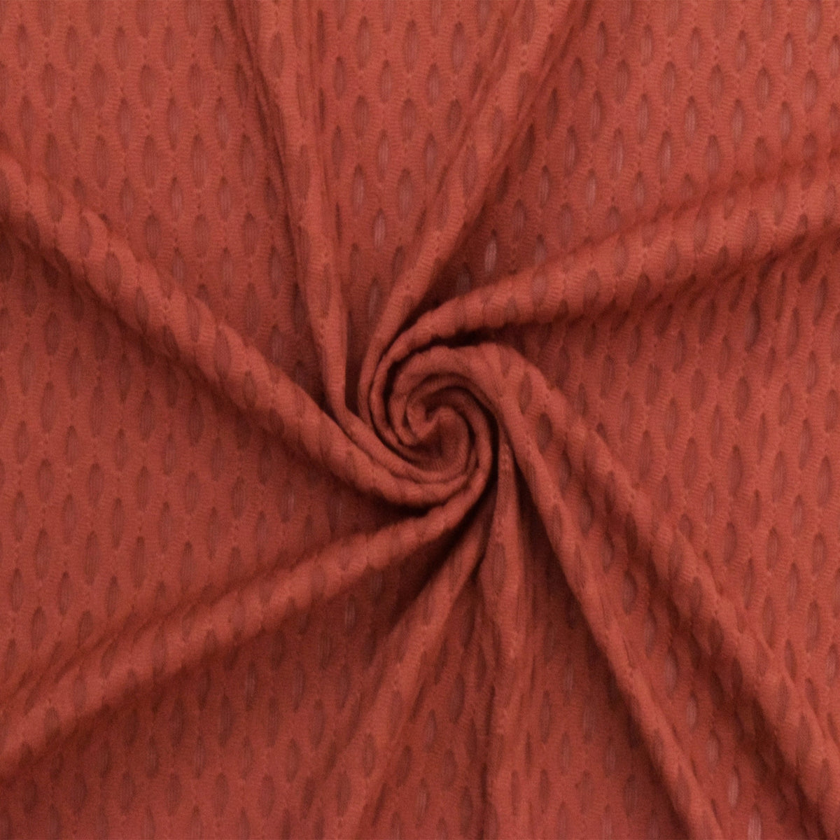 Rustic Orange Famous Maker Stretch 3D Mesh Yoga Activewear Fabric