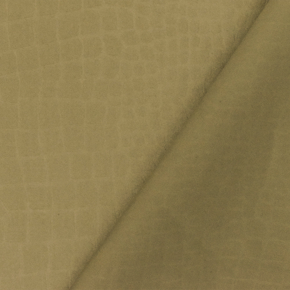 Brass Brown Famous Maker Reptile Jacquard Activewear Double Knit Fabric