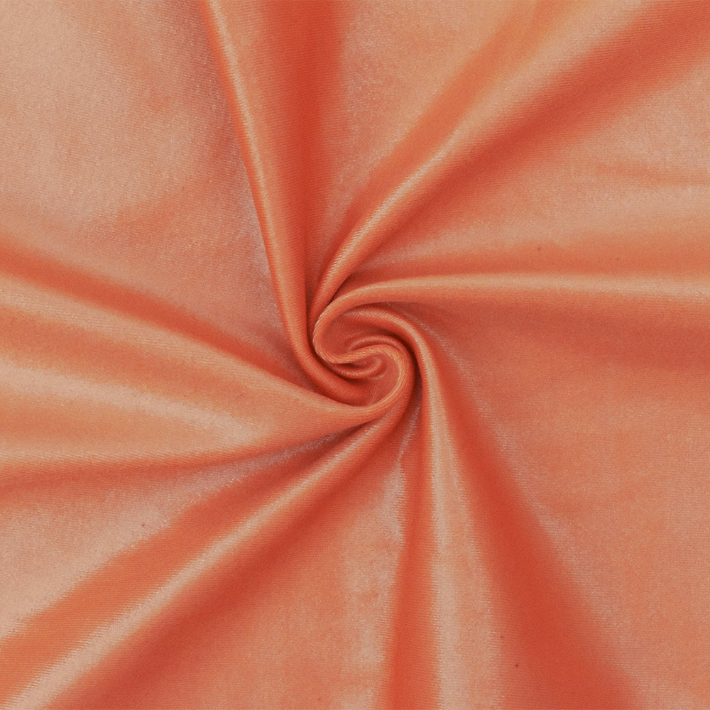 Orange Famous Maker Nylon Spandex Satin Tricot Swimwear Knit Fabric