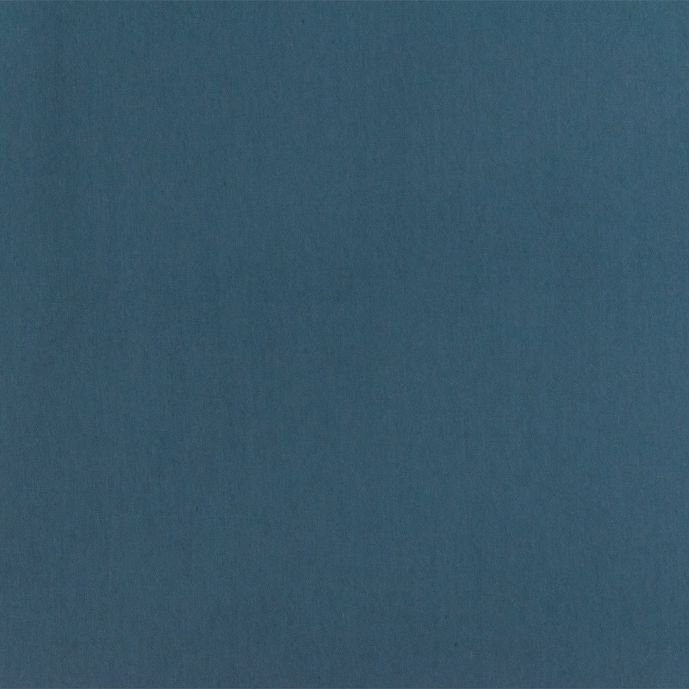 Antique Blue Solid Stretch Cotton Blend Broadcloth Woven Fabric