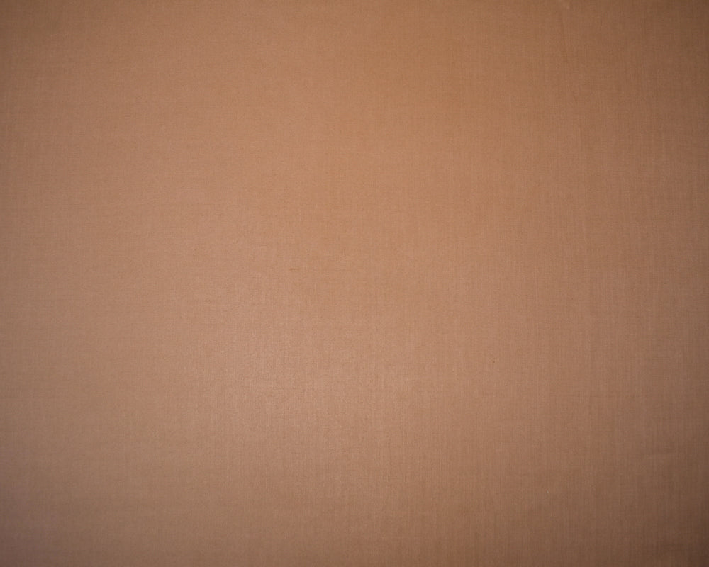 Tan Beige Rayon-Poly Semi-Sheer Solid Challis Woven Fabric
