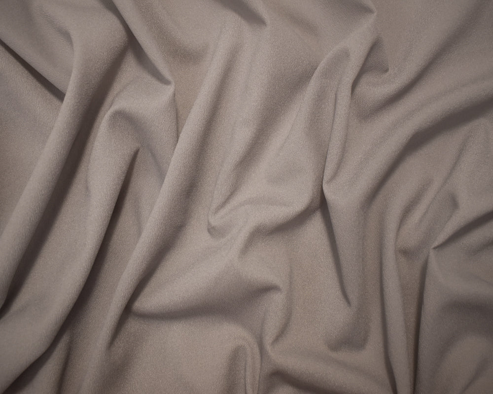 Gray Polyester Semi-Sheer Crepe Woven Georgette Fabric