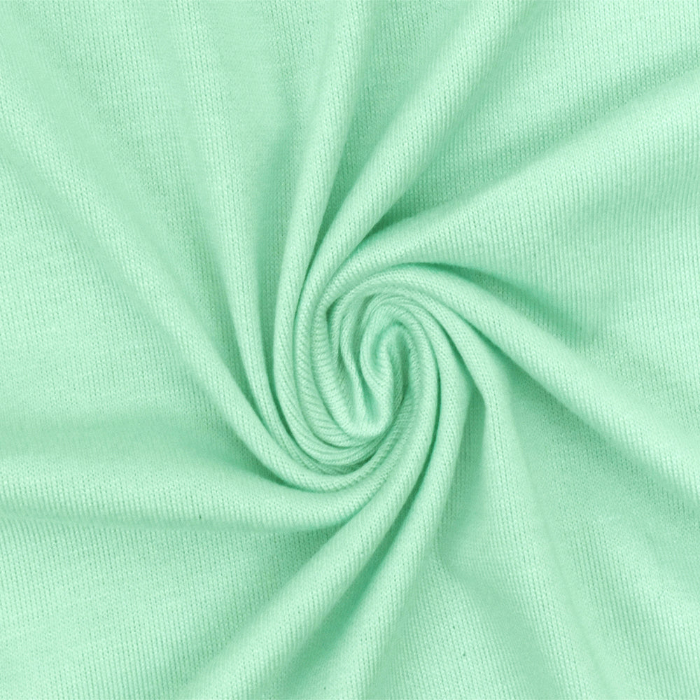 Cool Mint Green Solid Stretch Rayon Jersey Knit Fabric