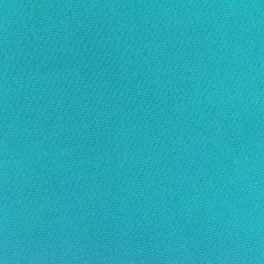 Turquoise Solid Polyester Broadcloth Woven Fabric