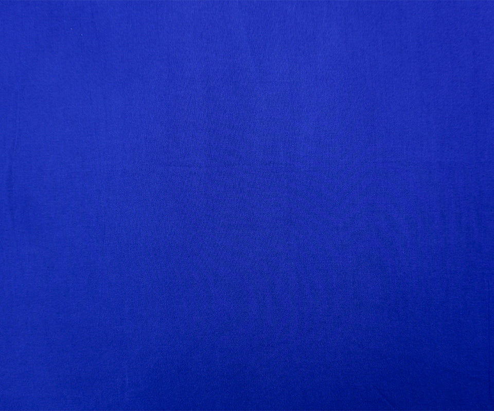 Blue Rayon Solid Challis Woven Fabric