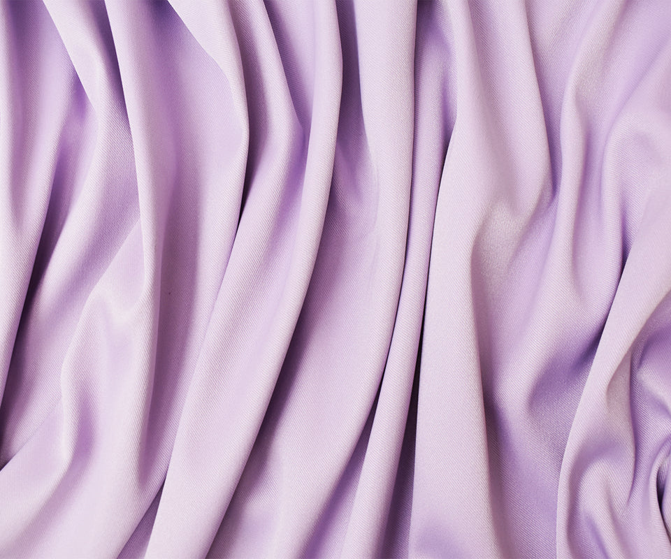 Pastel Purple Poly Spandex Solid Stretch Lamour Woven Fabric