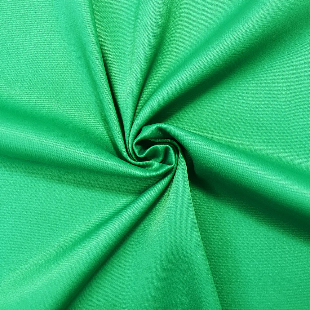 Green Poly Stretch Spandex Lamour Solid Satin Woven Fabric