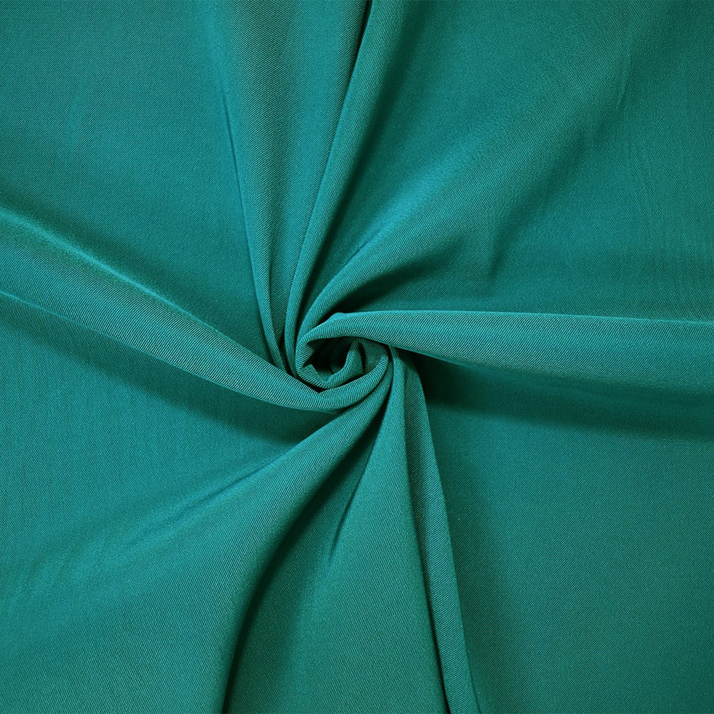 Deep Green Poly Stretch Spandex Lamour Solid Satin Woven Fabric