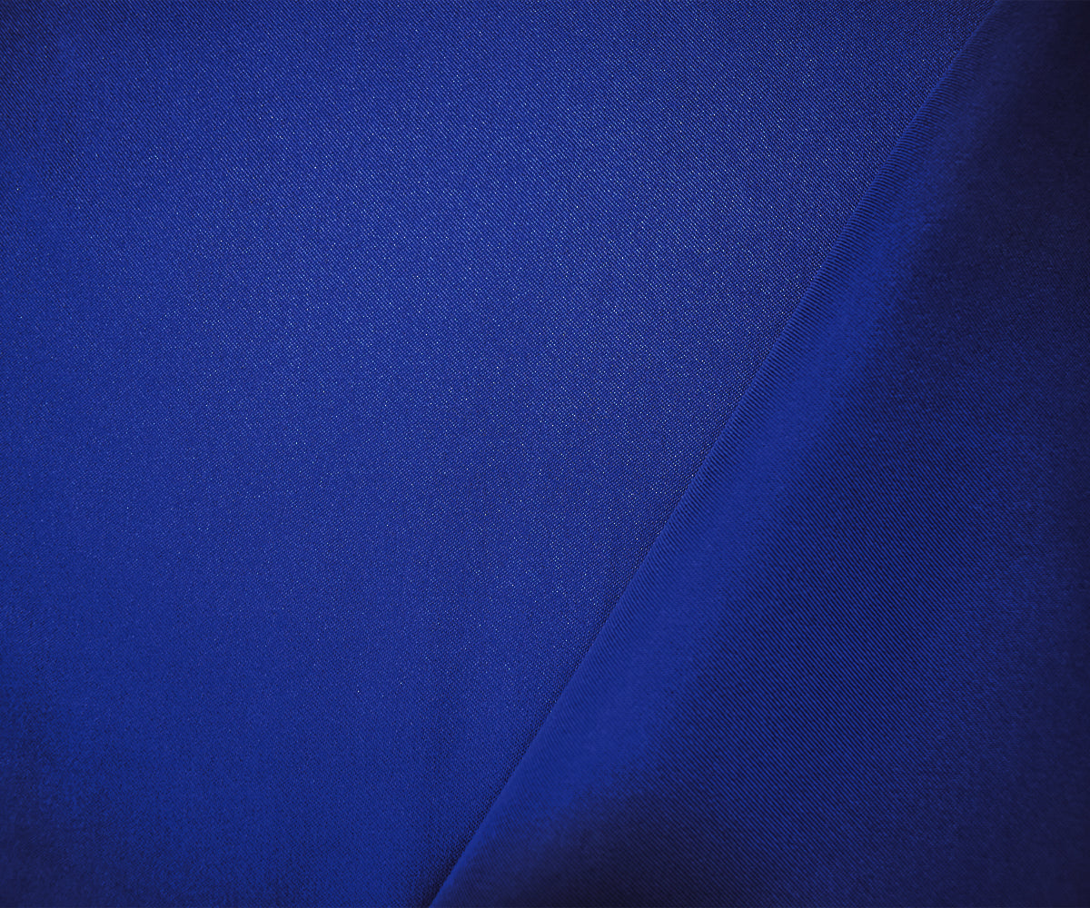 Dark Blue Poly Stretch Spandex Lamour Solid Satin Woven Fabric