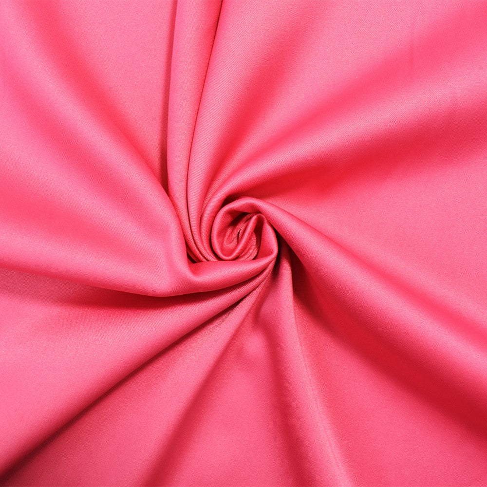 Pink Poly Stretch Spandex Lamour Solid Satin Woven Fabric