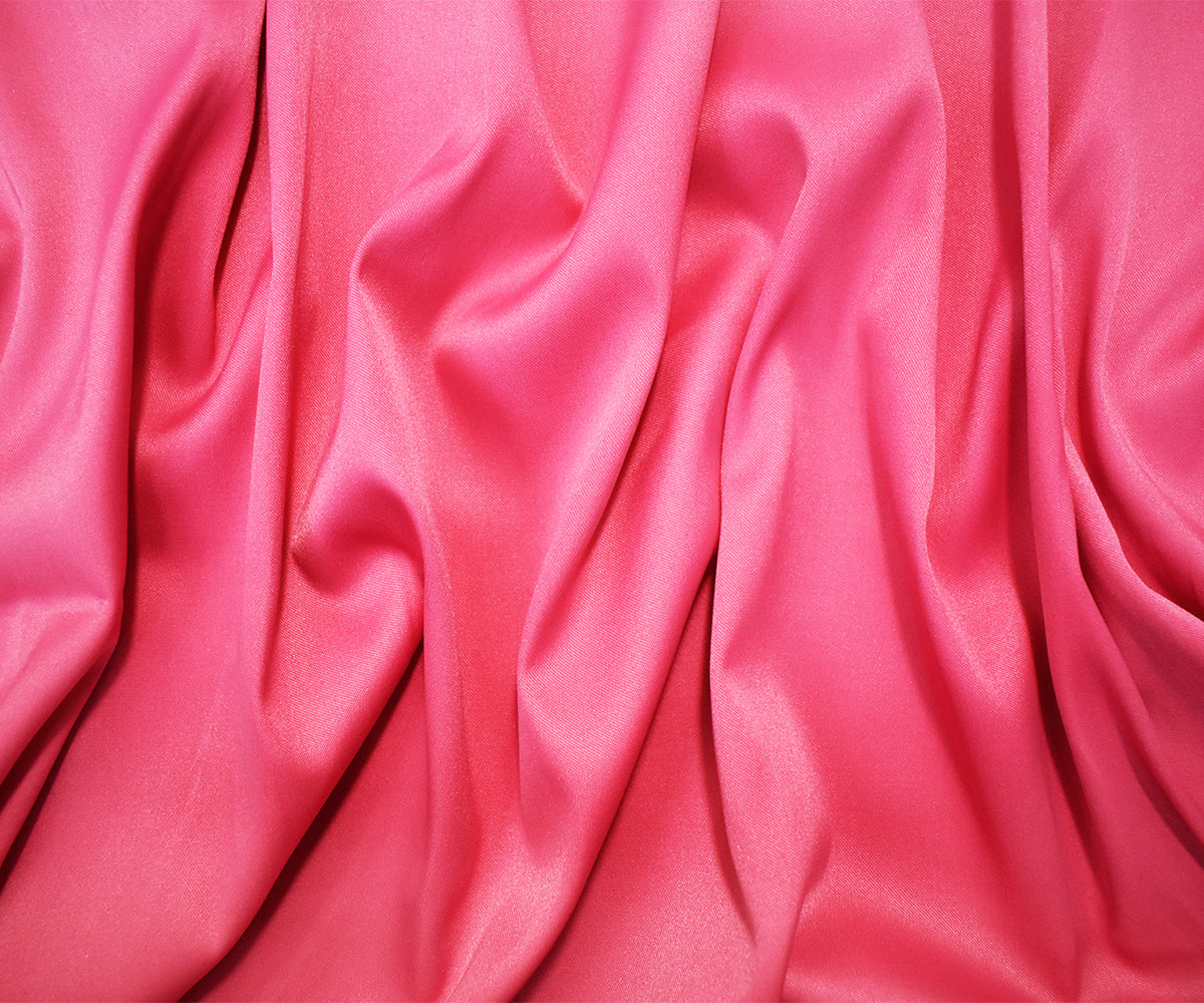 Pink Poly Stretch Spandex Lamour Solid Satin Woven Fabric